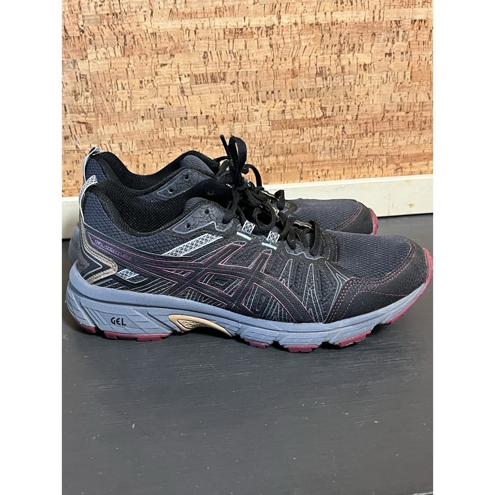 Asics Gel Venture 7 Women 10‎ Trail Running Shoes Graphite  Grey/Dried Berry